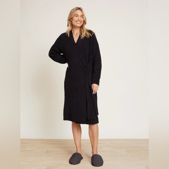 Barefoot Dreams Other - Barefoot Dreams CozyChic® Side Tie Robe Black Large